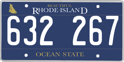 RI license plate 632267