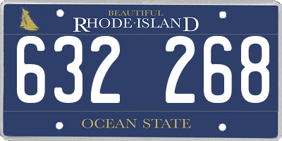 RI license plate 632268
