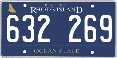 RI license plate 632269