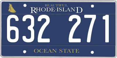RI license plate 632271