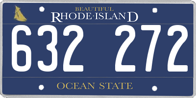 RI license plate 632272