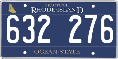 RI license plate 632276