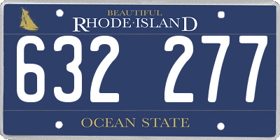 RI license plate 632277