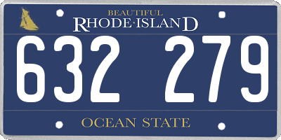 RI license plate 632279