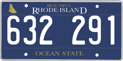 RI license plate 632291