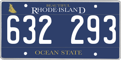RI license plate 632293