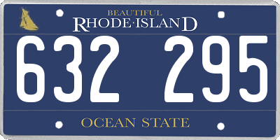RI license plate 632295