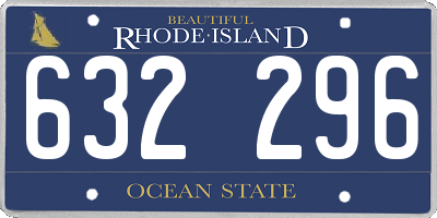 RI license plate 632296