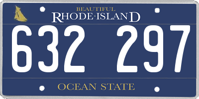 RI license plate 632297