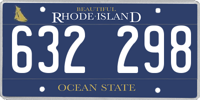 RI license plate 632298