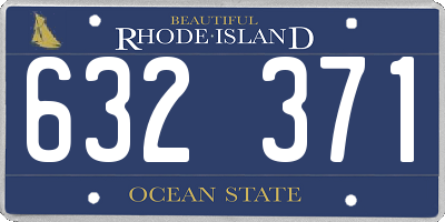 RI license plate 632371