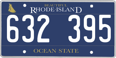 RI license plate 632395