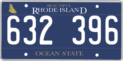 RI license plate 632396
