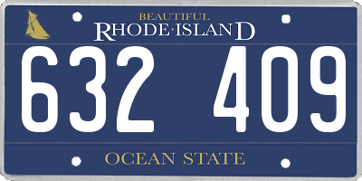 RI license plate 632409