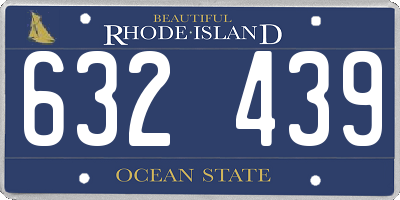 RI license plate 632439