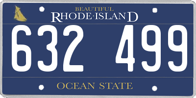 RI license plate 632499