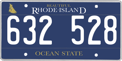 RI license plate 632528