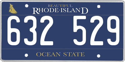 RI license plate 632529
