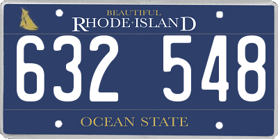 RI license plate 632548
