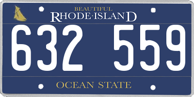 RI license plate 632559