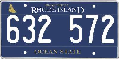 RI license plate 632572