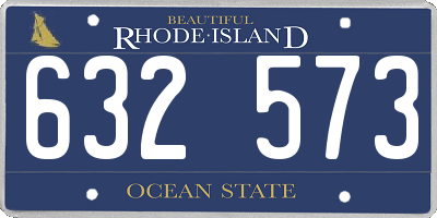 RI license plate 632573