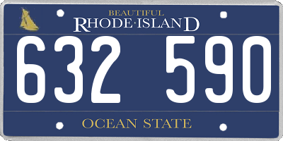 RI license plate 632590