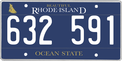 RI license plate 632591