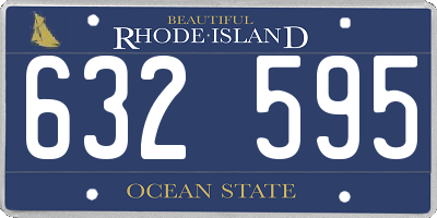 RI license plate 632595