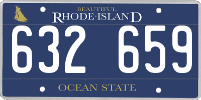 RI license plate 632659
