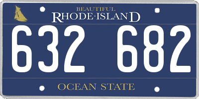 RI license plate 632682