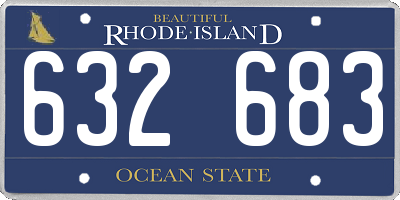RI license plate 632683