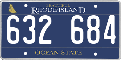 RI license plate 632684