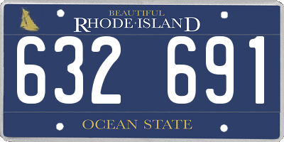 RI license plate 632691
