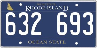 RI license plate 632693