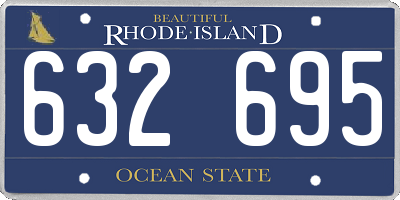 RI license plate 632695