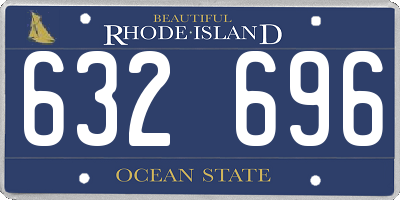 RI license plate 632696