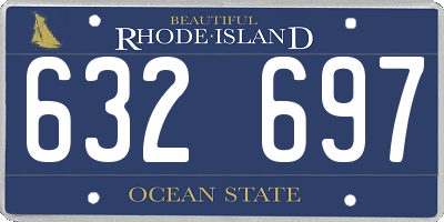 RI license plate 632697