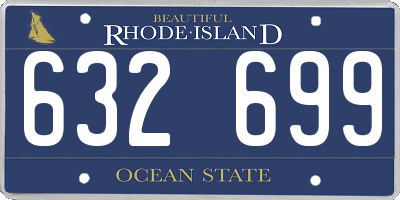RI license plate 632699