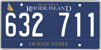 RI license plate 632711