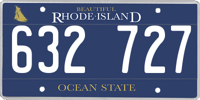 RI license plate 632727