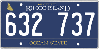 RI license plate 632737