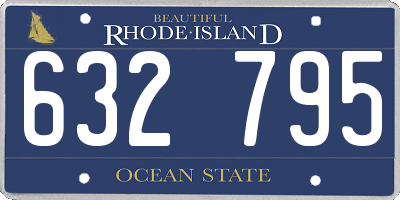 RI license plate 632795