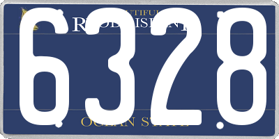 RI license plate 6328