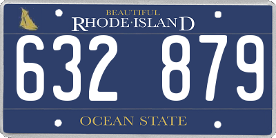 RI license plate 632879
