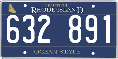 RI license plate 632891
