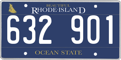 RI license plate 632901