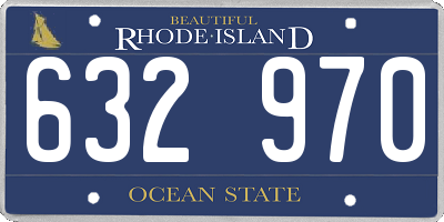 RI license plate 632970