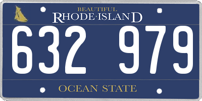 RI license plate 632979