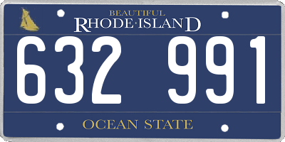 RI license plate 632991